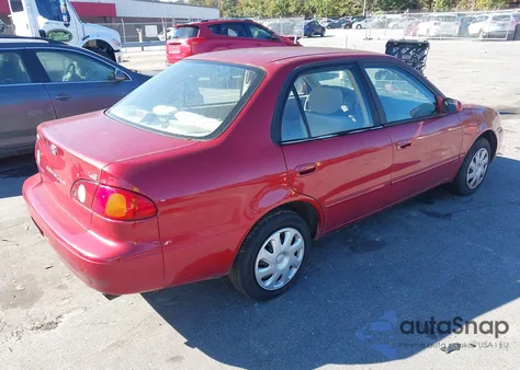 2001 Toyota Corolla Le из США, поврежденный, VIN 2T1BR12E81C425681